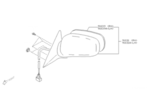91032AE28A - : MIRROR GLASS PASSENGERS SIDE [ FOR REMOTE TYPE, WITH HEAT ] LIMITED MODEL for Subaru Image