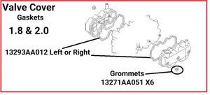                                     VALVE COVER GASKET [ SAME NUMBER EITHER SIDE ] SOLD SEPARATELY
                                