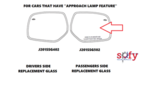 J201SSG502 - : Mirror Glass passengers Side, Forester Heated Side Mirror Kit - with Approach Lighting feature for Subaru Image
