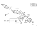 28473XA00B - Suspension: Hub &amp; Bearing Assembly for Subaru Image