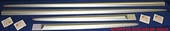 J101SFJ001V3 - Exterior: BODY SIDE MOLDING KIT COLORED / BLACK SILICA / SET OF FOUR / WRX OR STI for Subaru Image