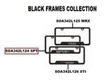 SOA342L124 - Exterior: License Plate Frame - Matte Black - SPT logo for Subaru Image
