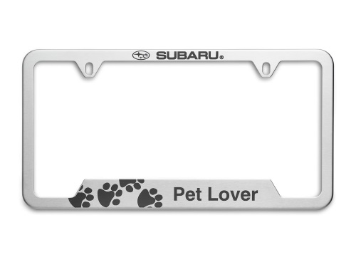SOA342L166 - Exterior: License Plate Frame, Pet Lover for Subaru Image