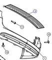 68125729AB - Frame, Bumper and Fascia: Rear Fascia Scuff Pad for Mopar Image