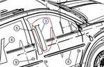 5116268AB - Exterior Ornamentation: B Pillar Applique, Right for Mopar Image