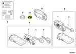 66122155754 - : Key Emblem 669900 for BMW Image