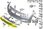 51117263478 - : Insert Air Intake Center 511170 for BMW Image