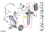 31318091350 - Suspension: Strut for BMW: M2, M3, M4 Image
