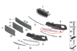 51117397615 - : 2016-2018 BMW - Finish Molding for BMW: 320i, 320i xDrive, 328d, 328d xDrive, 328i, 328i xDrive, 330e, 330i, 330i xDrive, 340i, 340i xDrive, M3 Image