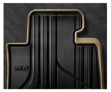 51472348157 - Interior: All Weather Floor Mats, Front, Modern Line for BMW: 428i, 428i xDrive, 430i, 435i, 435i xDrive, 440i, M4 Image
