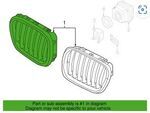 51137294486 - Body: Grille for BMW Image