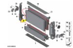 17112284608 - Cooling System: Radiator for BMW: i8, M2, M3, M4 Image