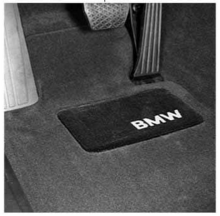 82112293530 - Interior: 2007-2011 BMW - Carpeted Floor Mats With Bmw Lettering Heel for BMW: 328i, 335i, 335i xDrive, 335is, 335xi, M3 Image