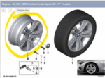 36116796239 - : Disc Wheel Light Alloy Ref 17x7.5" silver style#392 for BMW Image
