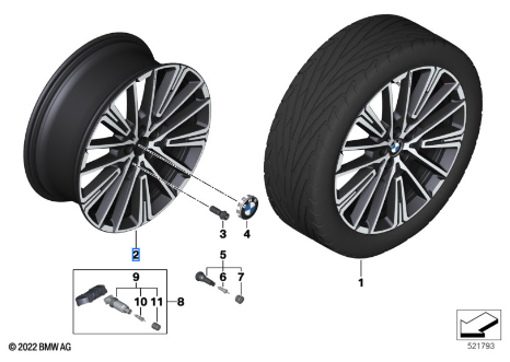 36-11-6-898-042 - 2023-2024 BMW X1 - Wheel, Alloy | BMWPartsHub
