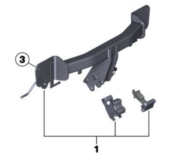 82712322935 - Towing: Retrofit Kit Click On for BMW: 320i, 340i xDrive Image