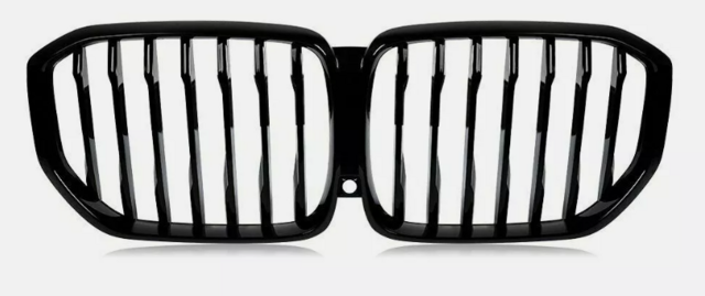 2019-2022 BMW X5 Front Upper Grille w/ M Package Gloss Black