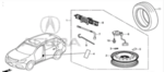 6421TZ5A10 - : Spare Tire Kit, 19" for Acura Image