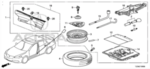 6421TZ3A50ZA - : Spare Tire Kit (V6 Only) for Acura Image