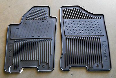 999E12X000 - Interior: OEM NEW Front &amp; Rear All Weather / Season Floor Mats Black 2008-2015 Nissan Armada for Nissan: Altima, Armada Image