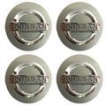 403429PA1ASET4 - : OEM NEW Wheel Hub Center Cap Set w/ Logo Silver Rogue Pathfinder Altima 403429PA1A for Nissan Image