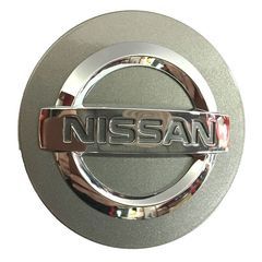                                     2002-2018 Nissan Rogue Pathfinder Altima Sentra Ornament Disc Wheel Hub Center Cap w/ Logo Silver Chrome
                                