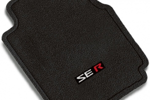 999E2LX000 - Interior: 2011-2012 Nissan Sentra Front &amp; Rear Carpet Floor Mats Black w/ SE-R Logo Set Of 4 for Nissan: Sentra Image
