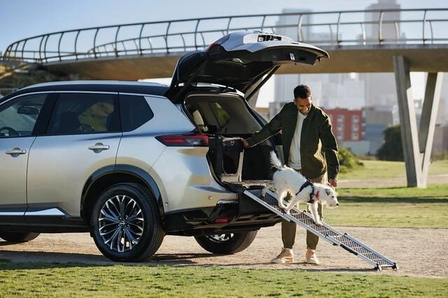 T99H46TA0A - Interior: 2022-2025 Nissan - Pet Ramp for Nissan: ARIYA, Armada, Kicks, Kicks Play, Murano, Pathfinder, Qashqai, Rogue, Rogue Sport Image