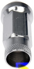 Chrome Open End Knurled Wheel Nuts - Dorman (713-685)
