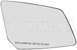 56076 - : Plastic Backed Door Mirror Glass - Right for Dorman Image