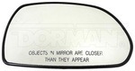 56611 - : Passenger Non-Heated Door Mirror Glass for Dorman Image