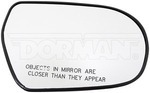 56797 - : Plastic Backed Door Mirror Glass - Right for Dorman Image