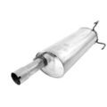 50464 - : Quiet-Flow SS Direct Fit Exhaust Muffler Assembly 3" Inlet (ID) 3" Outlet (ID) for Walker Exhaust Image