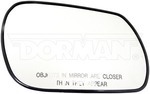 56729 - : Plastic Back Mirror - Right for Dorman Image