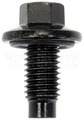 90935CD - : Oil Drain Plug Pilot Point W Inset Gasket M12-1.75, Head Size 13Mm for Dorman Image