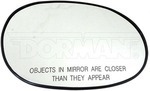 56215 - : Passenger Non-Heated Door Mirror Glass for Dorman Image