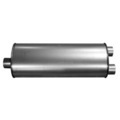 21400 - : Quiet-Flow SS Direct Fit Exhaust Muffler 2.5" Inlet (ID) 2.5" Outlet (OD) for Walker Exhaust Image