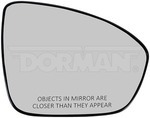57116 - : Plastic Backed Mirror Glass - Right for Dorman Image