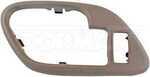 88537 - : Interior Door Handle Front And Rear Left Handle Bezel With lock Brown (Tan) - Front Left for Dorman Image