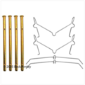 841718 - : DISC BRAKE HRDWR KIT for Beck Arnley Image