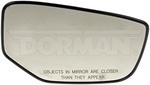 56352 - : Passenger Non-Heated Door Mirror Glass for Dorman Image