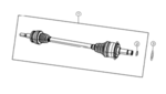 53010848AC - Unclassified: Axle Half Shaft, Right for Dodge: Challenger, Charger Image