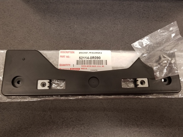 2016-2018 Toyota RAV4 License Mount 52114-0R090 | Toyota Parts Express