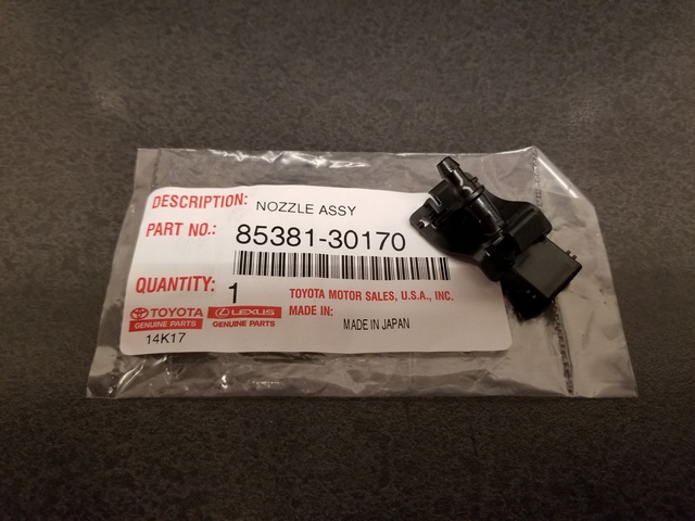 プジョル 16-21 PRIUS & PRIME WINDSHIELD WASHER NOZZLE GENUINE TOYOTA 85381