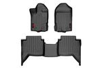 M51002 - : Floor Mats | FR &amp; RR | Ford Ranger 2WD/4WD (2019-2023) for Rough Country Image