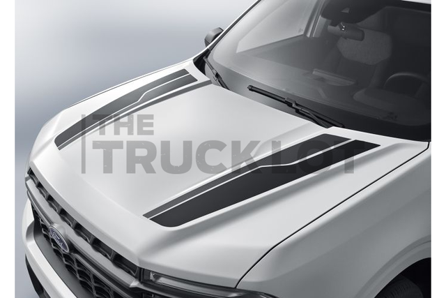 VNZ6Z6320000C - : Decal Hood Kit - Matte Black Sport Stripes for Ford: Maverick Image
