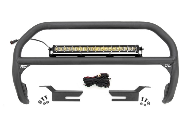 51048 - : Nudge Bar | 20 Inch Chrome Single Row LED | Ford Bronco 4WD (2021-2025) for Rough Country Image