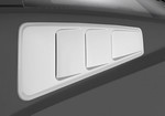 420093 - : Roush 2005-2014 Mustang Quarter Window Louvers - Unpainted for ROUSH Performance Image