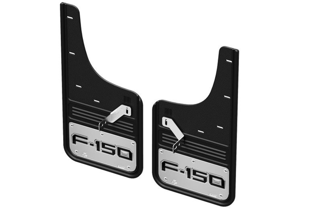 VML3Z16A550AB - : Splash Guards Front Pair - Chrome for Ford: F-150, F-150 Lightning Image