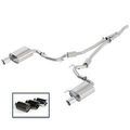 M5200M4SCA - : 2015-23 Mustang 2.3 Sport Exhaust System Manual Transmission - Chrome Tip for Ford Performance Image